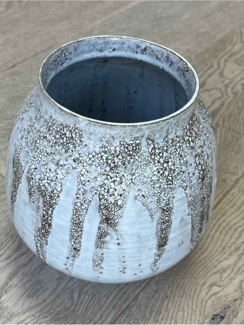 Arhaus Artisan Ceramic Glazed Pottery Vase Vessel